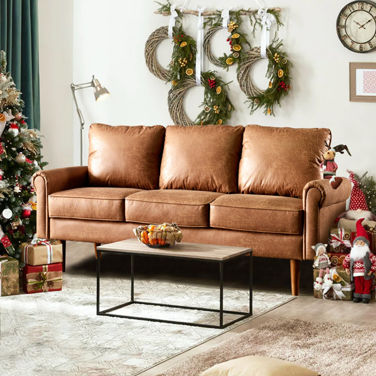 Leather sofas 2024 at wayfair